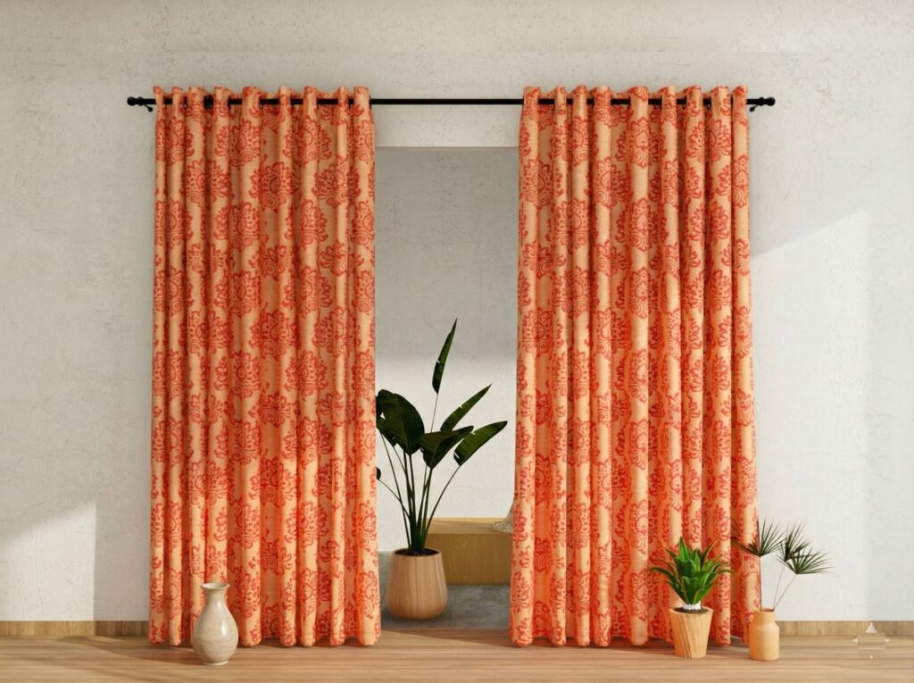 Self-design custom curtains tailored for a modern Bangalore home
