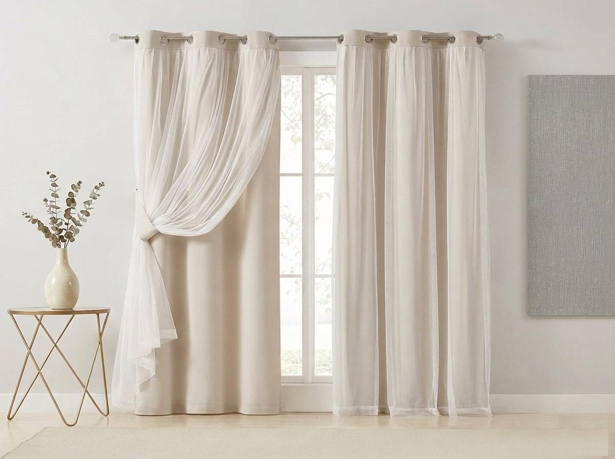 Soft essential curtains for bedroom windows