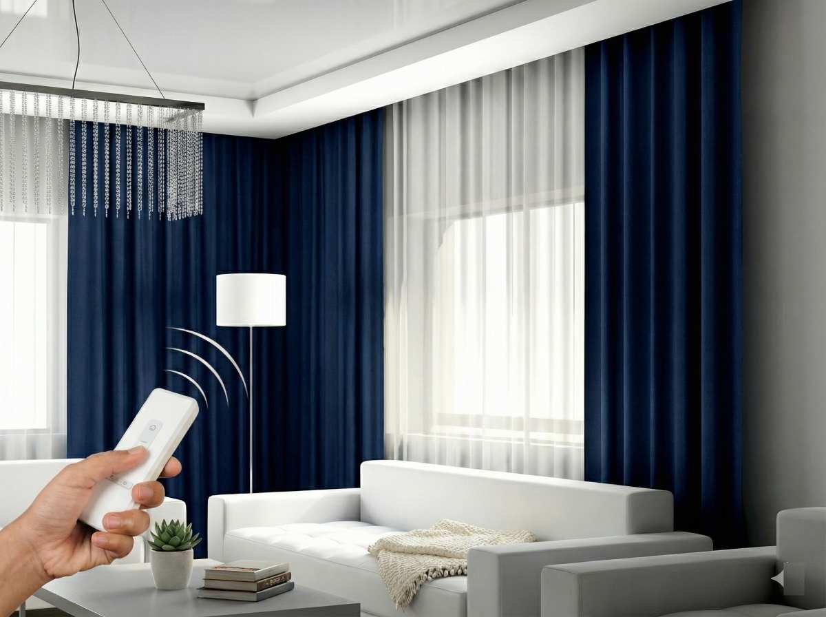 Smart curtains integrated with Alexa and Google Home