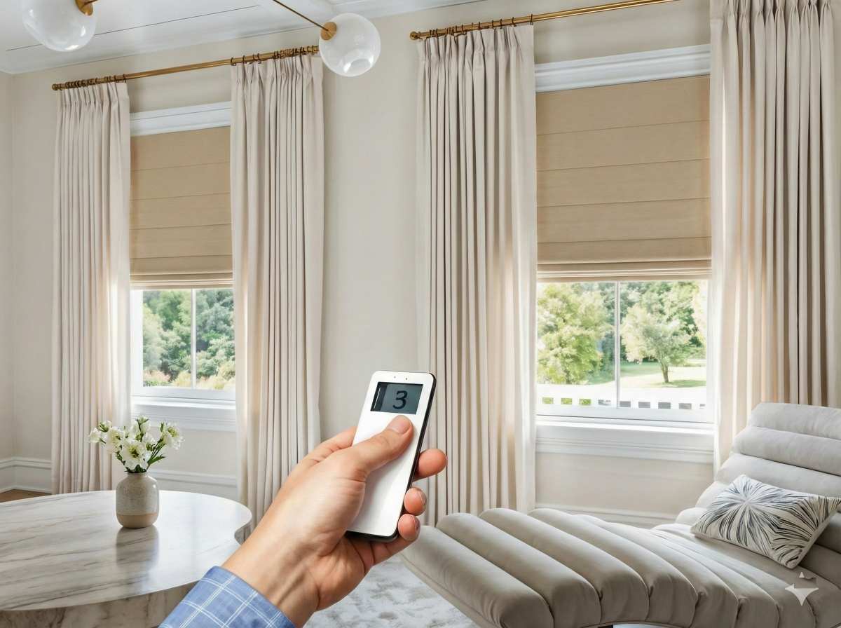 Smart blinds integrated with Alexa and Google Home