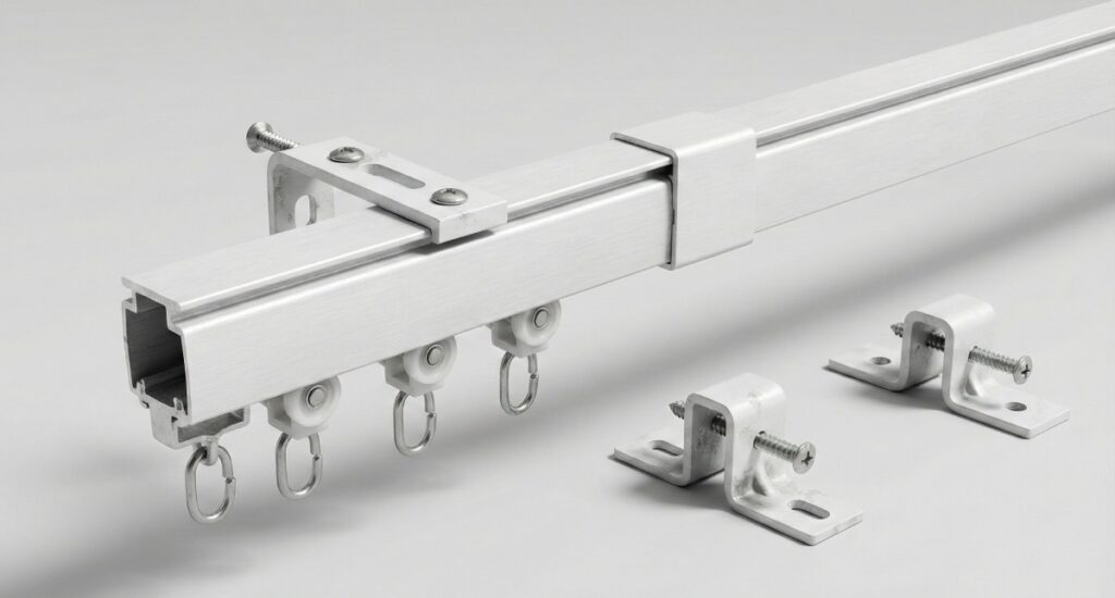 Curtain Installation Cost in Bangalore: Rods, Tracks & Motorised Curtains Ceiling-mounted curtain track installation in Bangalore homes