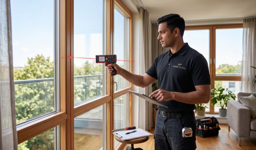 How to Measure Windows for Custom Curtains: A Complete Step-by-Step Guide Professional measuring windows for custom curtain installation